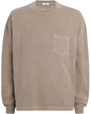 Agolde Cotton Lucan Long-Sleeve T-Shirt - Brown