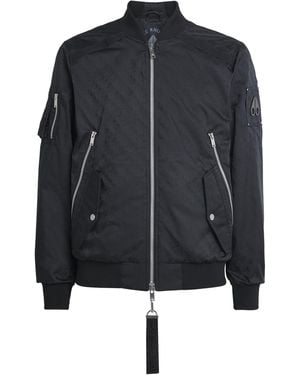 Moose Knuckles Monogram Courville Bomber Jacket - Blue
