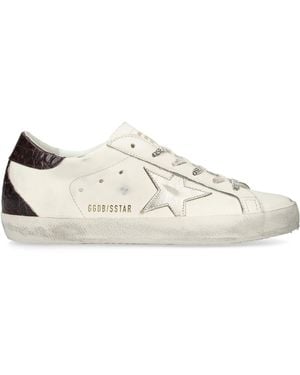 Golden Goose Leather Super-Star Sneakers - White