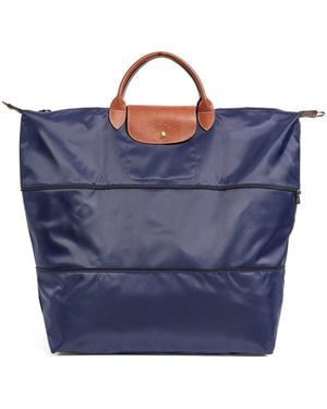 Longchamp Expandable Le Pliage Original Travel Bag - Blue