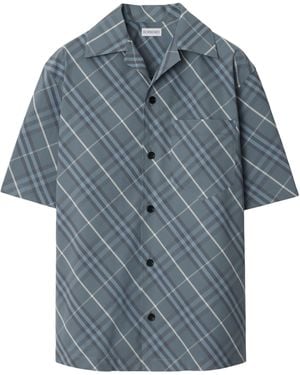 Burberry Cotton Relaxed Fit Shirt - Blue