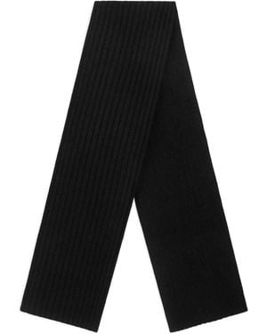 Dolce & Gabbana Cashmere Rib-Knit Scarf - Black