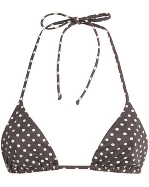 Matteau The String Polka Dot Bikini Top - Brown