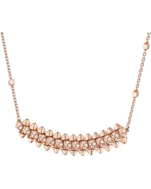 Cartier And Diamond Clash De Necklace - Pink