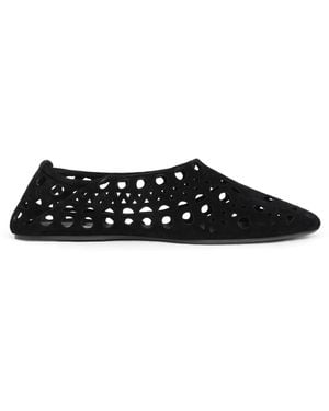 Alaïa Suede Vienne Ballet Flats - Black