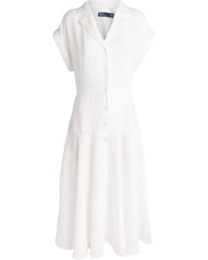 Polo Ralph Lauren Linen Shirt Dress - White