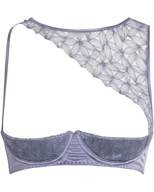 Coco De Mer Lace Esme Quarter Cup Bra - Grey