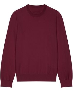 GIVENCHY｜ROUND NECK KNITS (BW90LB4ZAQ 001) GIVENCHY Cropped jacquard-knit sweater | NET-A-PORTER