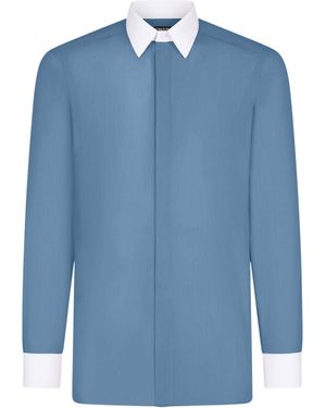 Tom Ford Cotton Poplin Shirt - Blue