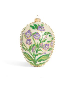 Harrods Floral Egg Tree Decoration - Green