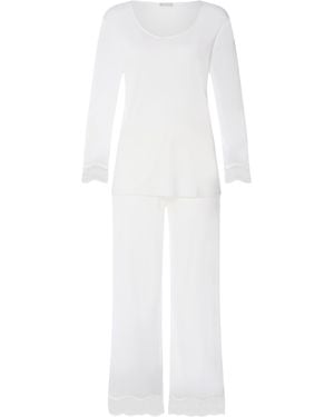 Hanro Modal Cira Pyjama Set - White