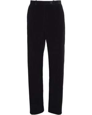 KHAITE Velvet Hunter Straight Pants - Black