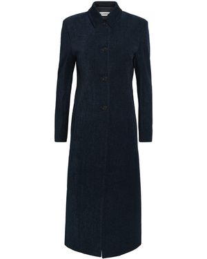 Jil Sander Chenille Car Coat - Blue