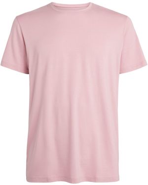 Derek Rose Basel Lounge T-Shirt - Pink