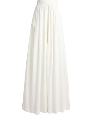 Ralph Lauren Cotton-Blend Poplin Vanessa Wide-Leg Trousers - White