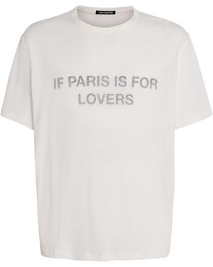 Cole Buxton Cotton Paris Texas T-Shirt - White