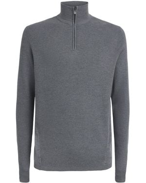 Sease Wool Waffle-Knit Jumper - Grey