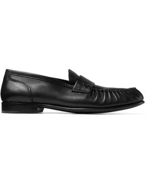 Jimmy Choo Ellis Leather Loafers - Black