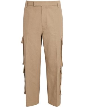 Thom Browne Cotton Cargo Pants - Natural