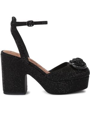 Kurt Geiger Embellished Chelsea Platform Court Shoes - Black