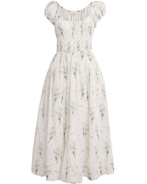 Doen Organic Cotton Quinley Midi Dress - White