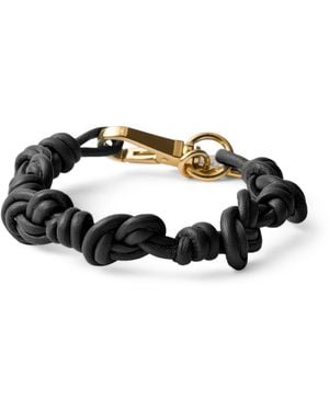Prada Nappa Leather Bracelet - Black