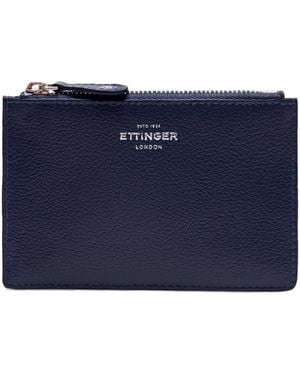 Ettinger Mini Leather Capra Travel Pouch - Blue