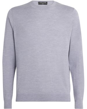 FALKE Virgin Wool Crew-Neck Sweater - Grey