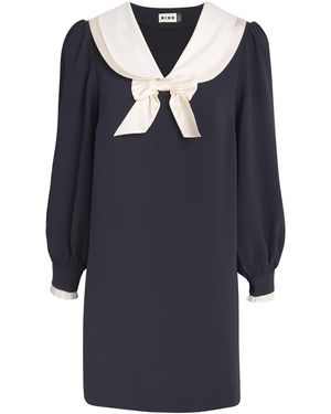 RIXO London Halina Sailor Mini Dress - Blue