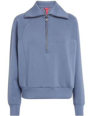 Spanx Airessentials Half-Zip Jumper - Blue
