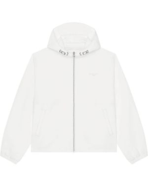 Givenchy Logo Hooded Windbreaker Jacket - White