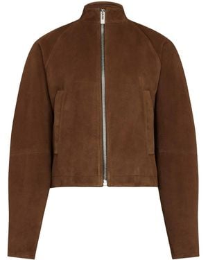 Alaïa Suede Jacket - Brown