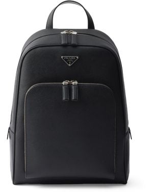 Prada Saffiano Leather Backpack - Black