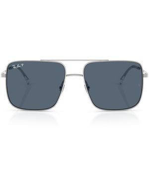 Ray-Ban Rb3758 Ari Bio-Based Square Sunglasses - Blue