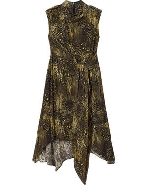 AllSaints Persia Midi Dress - Green