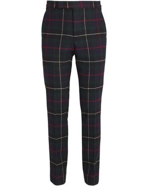 Polo Ralph Lauren Wool Tartan Tailored Trousers - Blue