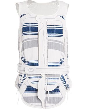 Craig Green Hand-Embroidered Harness Vest - Blue
