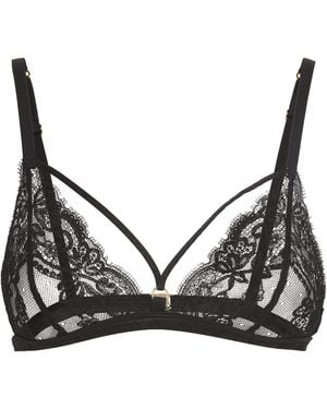 Coco De Mer Lace Seraphine Triangle Bra - Black