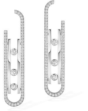 Messika Move 10Th Birthday And Diamond Earrings - White