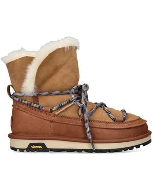 UGG Sheepskin Classic Tread Boots - Brown