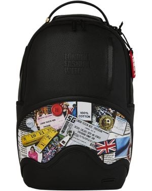 Sprayground X London Fashion Week Moodboard Montage Backpack - Black