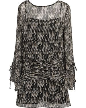 STAUD Beatrix Mini Dress - Grey