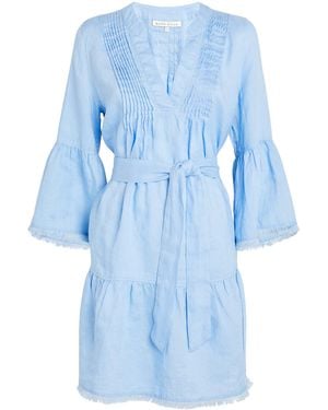 Heidi Klein Hydra Beach Kaftan Mini Dress - Blue