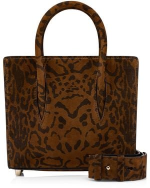 Christian Louboutin Paloma Mini Calf Leather Top-Handle Bag - Brown