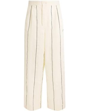 Jacquemus Cotton-Silk Pyjama Trousers - White
