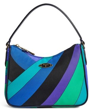 Emilio Pucci Nylon Yummy Shoulder Bag - Blue