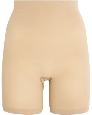Skims Seamless Sculpt Mid-Thigh Shorts - Natural