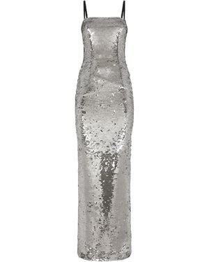 Dolce & Gabbana Sequin-Embellished Gown - White