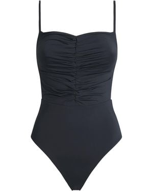 Moré Noir Ruched Blair Swimsuit - Blue