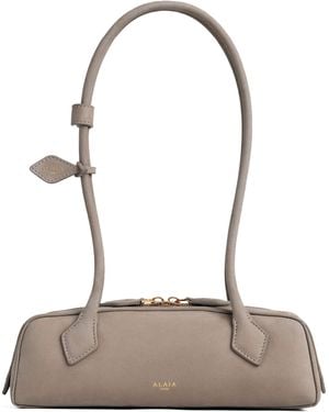 Alaïa Small Nubuck Le Teckel Shoulder Bag - Metallic